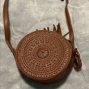 Brown Leather Crossbody Bag